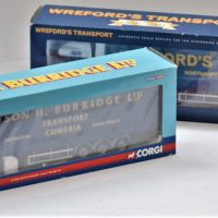 2-x-mint-in-box-CORGI-scale-model-diecast-trucks-DAF-with-curtain-side-trailers-Sold-for-43-2020