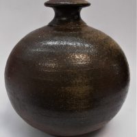 COL-LEVY-Australian-pottery-vase-Earthy-toned-matte-glaze-Approx16cmh-Artists-mark-to-base-Sold-for-149-2020