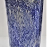 Stephen-Morris-Australian-Art-Glass-blue-vase-with-abstract-white-decoration-Approx-35cm-tall-Signed-to-base-Sold-for-75-2020