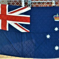Vintage-VICTORIAN-State-Flag-by-Evan-Evans-Melbourne-Official-flag-makers-for1956-Olympiad-length-1800cm-Sold-for-75-2020