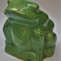 c1935-Bosley-Ware-South-Australia-light-green-slip-cast-earthenware-figure-of-a-frog-unmarked-approx-20cms-H-af-Sold-for-174-2020