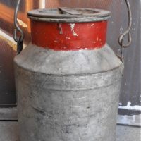 Small-vintage-stainless-steel-Butter-Churn-Sold-for-62-2019