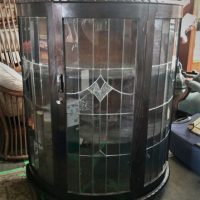 1930s-half-round-leadlight-Crystal-Cabinet-with-wooden-shelves-Sold-for-62-2020