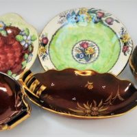 Group-Lot-ENGLISH-china-incl-CARLTON-WARE-Rouge-Royale-Art-Deco-Round-Lidded-Bowl-MALING-2-x-Nut-dishes-1-with-enamel-and-gilt-floral-decoration-Sold-for-62-2020
