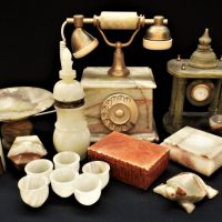 Group-lot-ALABASTER-items-inc-rotary-dial-telephone-scales-clock-etc-Sold-for-174-2020