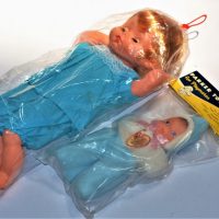 2-x-Vintage-Mint-Packaged-dolls-inc-Parker-Toys-for-Playmates-moulded-face-Nylon-Washable-body-in-jump-suit-with-bonnet-and-one-other-Sold-for-37-2020