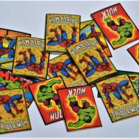 Bag-lot-of-vintage-SPIDERMAN-and-HULK-felt-iron-on-patches-Sold-for-25-2020