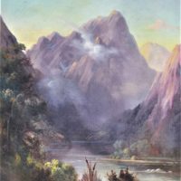 Gilt-Framed-Unsigned-c1900-Oil-Painting-MILFORD-SOUND-NZ-details-verso-but-illegible-60x40cm-Sold-for-62-2020