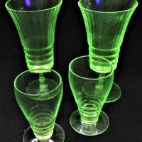 Group-lot-URANIUM-Glass-incl-2-x-Stemmed-ribbed-Glasses-2-x-lower-ribbed-glasses-Sold-for-25-2020