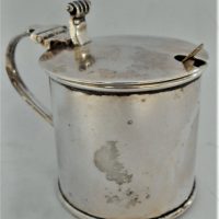 Sterling-Silver-Hallmarked-CHESTER-1911-Lidded-Handled-Mustard-pot-with-liner-Hallmarks-sighted-Sold-for-31-2020