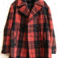 Fab Vintage c1970's Mens Woollen Jacket - 'Tarteneer' Gloverall English made - Black & Red Check Tartan print - w original liner, MediumLarge size - Sold for $27 - 2016