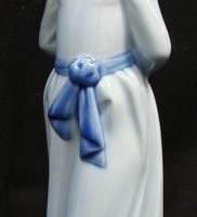 Vintage Spanish Nao Lladro figurine of a girl in blue dress - 25cm tall - Sold for $27 - 2016