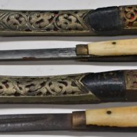 2-x-Eastern-Style-Knives-w-Bone-handle-Decorative-Sheaths-Sold-for-37-2019
