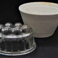 2-x-Victorian-era-Aspic-moulds-1-glass-1-x-glazed-white-ceramic-Sold-for-37-2019