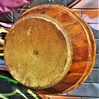 Japanese-Taiko-drum-with-banding-Sold-for-81-2019