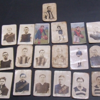 Approx 19 x MAGPIE Cigarette FOOTBALL Cards incl Real Photos, Corbett, McCracken, MacIntosh, Donaldson etc - Sold for $61 - 2008