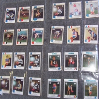 28 x 1970's SCANLENS FOOTBALL cards - incl Wade, Dench, JESSA, Breen, Trott, KEKOVICH, Hardeman, Keehan, etc - Sold for $61 - 2014