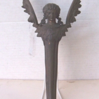 Fab Victorian brass Gasoliers wall ornament -  angel with large wings -  diamond mark reg No 1874 - 33 cms long - Sold for $122 - 2014