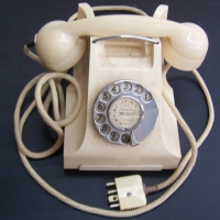 Vintage cream BAKELITE telephone - Sold for $61 - 2014