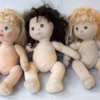3 x 1980's MY CHILD DOLLS inc - brunette & blonde crimp - all with no clothes - Sold for $110 - 2014