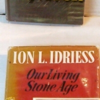 2 x 1st edit ION L IDRIESS hard cover BOOKS - Our Living Stone Age & One wet Season - both with dj's - Sold for $183 - 2014