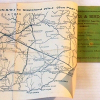 Vintage PICTURESQUE TRAVEL Book - Prince's Highway, Bairnsdale to Bega - illustrated guide with road, rail & lake maps - Sold for $61 - 2014