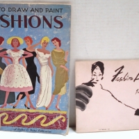 2 x vintage BOOKS - How to draw and paint fashions & FASHION DRAWING - Sold for $61 - 2014