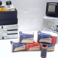 Boxed TRU-VUE film viewer with films inc Grand Canyon, Niagara falls, Yosemite etc  & boxed film splicer - Sold for $73 - 2008