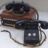 2 Items - small vintage Telephone switchboard & Strowger automatic telephone extension - Sold for $55 - 2008