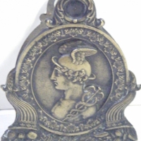 Ornate VICTORIAN brass PAPER CLIP, with raised decorative image of a mythological character Great condition - Sold for $85 - 2008