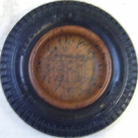 DUNLOP 90 Tyre ASHTRAY with brown speckled Bakelite insert - Sold for $61 - 2008