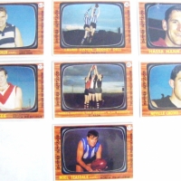 7 x 1967 x SCANLENS Football CARDS - Hassa Mann, Crowe, Teasdale, Nth Melb Saints, Magee, Farmer - exc Cond - Sold for $98 - 2008