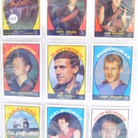 9 x 1968 (a) SCANLENS Football Cards - Gay, Poole, Williams, Anderson, Gerlach, Sandilandm Carlton, Emselle, Papley - Sold for $98 - 2008