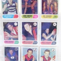 9 x 1969 SCANLENS Football Cards - Marshall, Cobain, Ferguson, Haenen, McKenzie, Gerlach, Murray, Johnson, Dixon - Sold for $110 - 2008