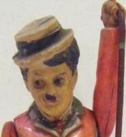 Vintage CHARLIE CHAPLIN Celluloid Doll - marked made in Nippon to back - complete, arms needs restringing - 17cms L - Sold for $220 - 2008