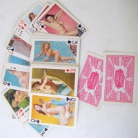 Set of Risque Paradise NAKED BEAUTIES PLAYING CARDS - Sold for $61 - 2008