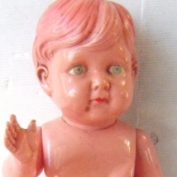 CELLULOID baby boy DOLL with moveable arms & legs - 45cm H - Sold for $73 - 2008