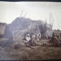 Samuel White SWEET (1825-1886) Albumen Photograph - ABORGINES & Camp - titled in pencil verso - South East across Lake Alexadria & no 272 - 16 x 215 c - Sold for $244 - 2009
