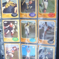 18 x SCANLENS FOOTYBALL cards - 9 x 1973 incl Pitura, Walsh, Biffin, Rice, etc 9 x 1974 incl Greig, Hardeman, Neale etc - Sold for $67 - 2009