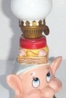 Crown china Disney oil Lamp - Dopey character,  185cm H - Sold for $61 - 2009