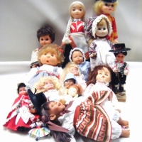 2 x Boxes DOLLS and TEDDY BEARS - incl Vintage, various sizes - Sold for $67 - 2009