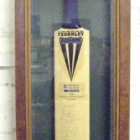 Cased DUNCAN FEARNLEY signed Cricket Bat 1998 Test Series England Vs South Africa, signatures inc Hansie Cronje, Shawn Pollock, Allan Donald, etc - Sold for $183 - 2009