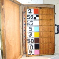 Greyhound BOOKIES BOARD with wooden carry case - Sold for $79 - 2009