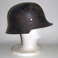 Early German MILITARY coal scuttle helmet - Sold for $98 - 2009