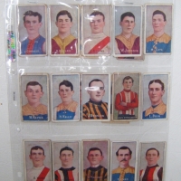 19 x STANDARD CIGARETTE CARDS - Oz Footballers - incl 1907 Victorian League Players, 1908 & 1910 Footballers - Sold for $67 - 2009