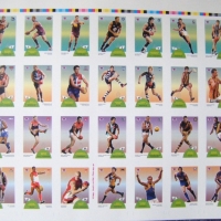 Uncut Scanlens FOOTBALL CARD sheet - 32 plus 4 promo - Select 2003 - Sold for $1006 - 2009