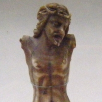 19th century finely carved IVORY figure of JESUS from a CRUCIFIX - missing arms - 11cm high - Sold for $61 - 2009