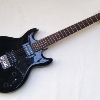 Black IBANEZ GI0 SG shaped ELECTRIC GUITAR with twin humbuckers, strap and soft case, vg condition - Sold for $293 - 2009
