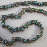 Green iridescent Aboriginal SHELL necklace - Sold for $110 - 2009