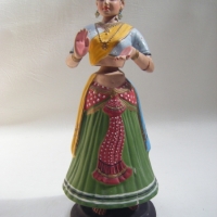 Vintage Bobbling Hindu Dancing Lady (), 3 separate moving sections, 30 cm high - Sold for $92 - 2009